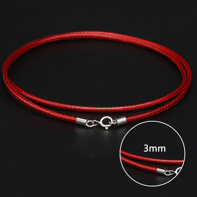 1-3 mm nahast vahatatud nöörist nahast kaelakee nöör roostevabast terasest homaari klambriga ühenduskett meeste naiste isetehtud ehted 41-60 cm