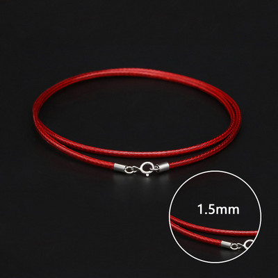 1-3 mm nahast vahatatud nöörist nahast kaelakee nöör roostevabast terasest homaari klambriga ühenduskett meeste naiste isetehtud ehted 41-60 cm