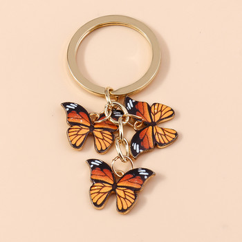 Χαριτωμένα πολύχρωμα μπρελόκ πεταλούδα Μπρελόκ με σμάλτο Ζώα Μπρελόκ Αναμνηστικό Δώρο για Γυναίκες Ανδρικές τσάντες Μενταγιόν Μπρελόκ Αξεσουάρ DIY