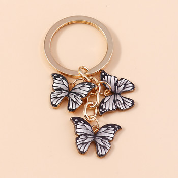 Χαριτωμένα πολύχρωμα μπρελόκ πεταλούδα Μπρελόκ με σμάλτο Ζώα Μπρελόκ Αναμνηστικό Δώρο για Γυναίκες Ανδρικές τσάντες Μενταγιόν Μπρελόκ Αξεσουάρ DIY