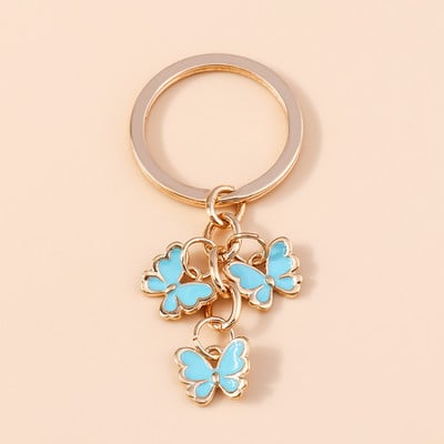 Brelocuri cu fluturi colorate drăguțe Brelocuri cu animale emailate Cadou suvenir pentru femei bărbați pandantive poșete Brelocuri accesorii bricolaj