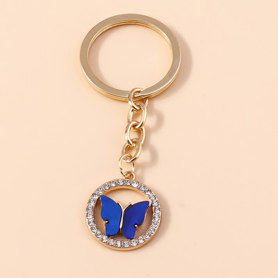 Brelocuri cu fluturi colorate drăguțe Brelocuri cu animale emailate Cadou suvenir pentru femei bărbați pandantive poșete Brelocuri accesorii bricolaj