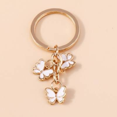 Brelocuri cu fluturi colorate drăguțe Brelocuri cu animale emailate Cadou suvenir pentru femei bărbați pandantive poșete Brelocuri accesorii bricolaj