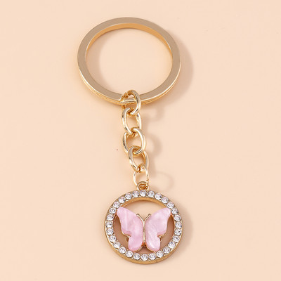 Brelocuri cu fluturi colorate drăguțe Brelocuri cu animale emailate Cadou suvenir pentru femei bărbați pandantive poșete Brelocuri accesorii bricolaj