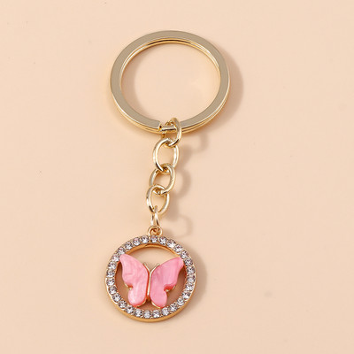 Brelocuri cu fluturi colorate drăguțe Brelocuri cu animale emailate Cadou suvenir pentru femei bărbați pandantive poșete Brelocuri accesorii bricolaj