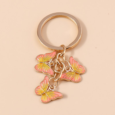 Brelocuri cu fluturi colorate drăguțe Brelocuri cu animale emailate Cadou suvenir pentru femei bărbați pandantive poșete Brelocuri accesorii bricolaj