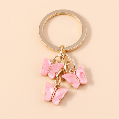 Brelocuri cu fluturi colorate drăguțe Brelocuri cu animale emailate Cadou suvenir pentru femei bărbați pandantive poșete Brelocuri accesorii bricolaj