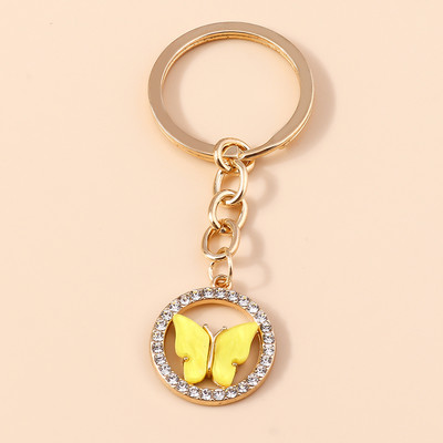 Brelocuri cu fluturi colorate drăguțe Brelocuri cu animale emailate Cadou suvenir pentru femei bărbați pandantive poșete Brelocuri accesorii bricolaj