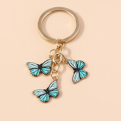 Brelocuri cu fluturi colorate drăguțe Brelocuri cu animale emailate Cadou suvenir pentru femei bărbați pandantive poșete Brelocuri accesorii bricolaj