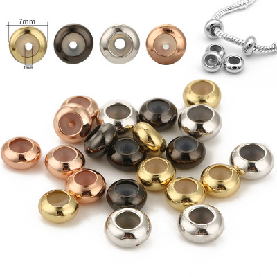 5 tk/partii Silikoonist vahehelmed ümmargused korgiga vaskhelmed DIY originaal amuletid käevõrud käevõrud ehete tegemiseks 7x4 mm