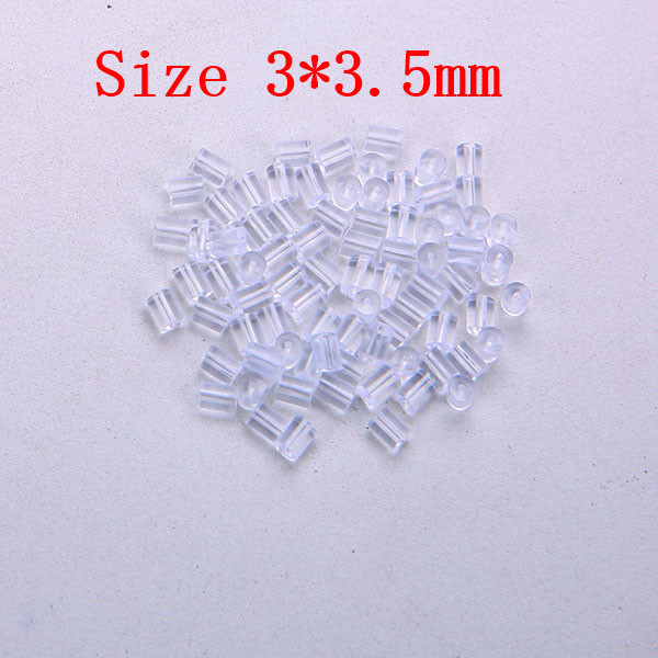 500db/tétel Gumi fülbevaló hátsó dugók szilikon füldugó blokkolt sapkák Fülbevaló háttámla barkács ékszer leletek készítéséhez