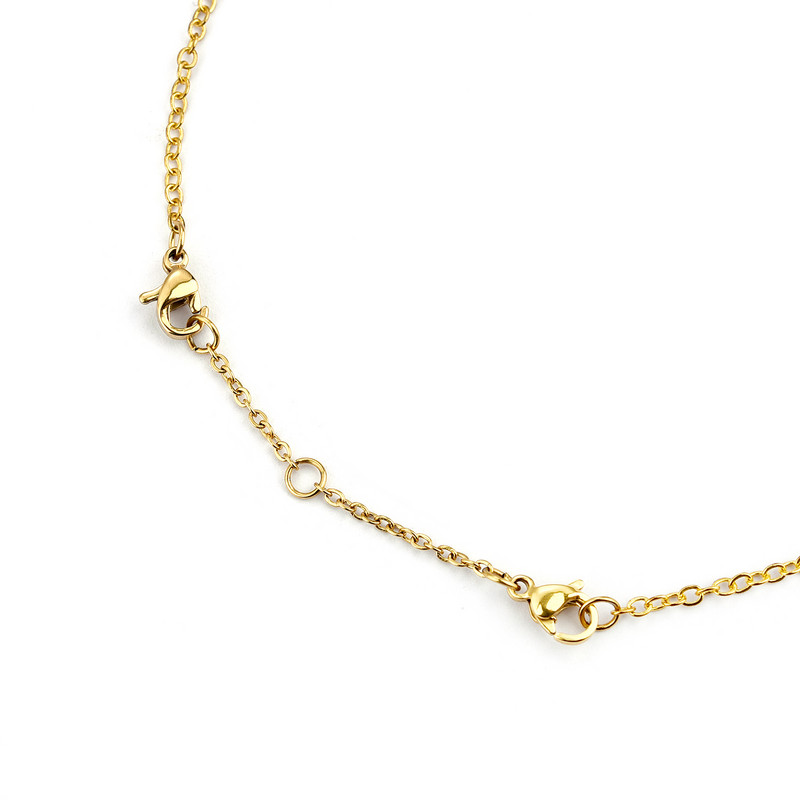 5-riba/komplekt roostevabast terasest pikenduskett homaari nööbiga, kaelakee reguleerija keti pikendusega ehete valmistamiseks 3/5/8/10 cm