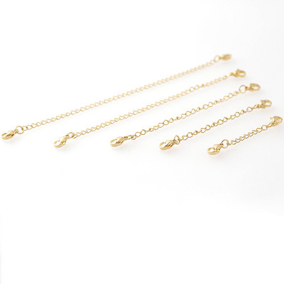 3 vnt 4 spalvų nerūdijančio plieno ilgintuvų grandinėlės su omarų užsegimais rožinio aukso karolių pratęsimo grandinėlė, skirta pasidaryk pats papuošalų priedams