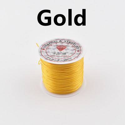 0,5 mm * 60 M spalvos apyrankės virvė, elastinis siūlas, atsparus nusidėvėjimui rankų darbo karoliukai guminė juosta elastinis virvelė guma DIY rankų darbo medžiaga