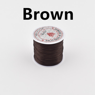 0,5 mm * 60 M spalvos apyrankės virvė, elastinis siūlas, atsparus nusidėvėjimui rankų darbo karoliukai guminė juosta elastinis virvelė guma DIY rankų darbo medžiaga