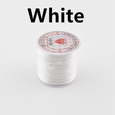 0,5 mm * 60 M spalvos apyrankės virvė, elastinis siūlas, atsparus nusidėvėjimui rankų darbo karoliukai guminė juosta elastinis virvelė guma DIY rankų darbo medžiaga