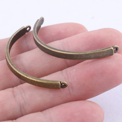 10db aranyozott fém karkötő oldalsó rudak barkács karkötők karperec ívek ékszerkészítéshez