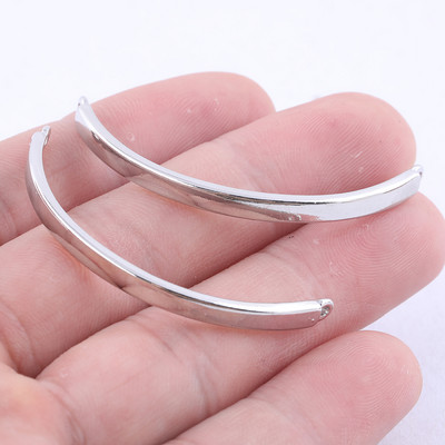 10db aranyozott fém karkötő oldalsó rudak barkács karkötők karperec ívek ékszerkészítéshez