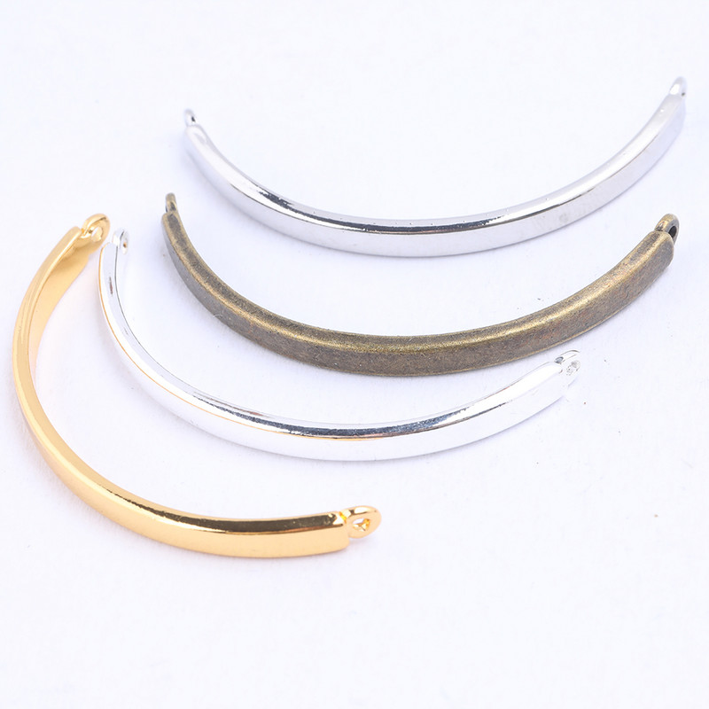 10db aranyozott fém karkötő oldalsó rudak barkács karkötők karperec ívek ékszerkészítéshez