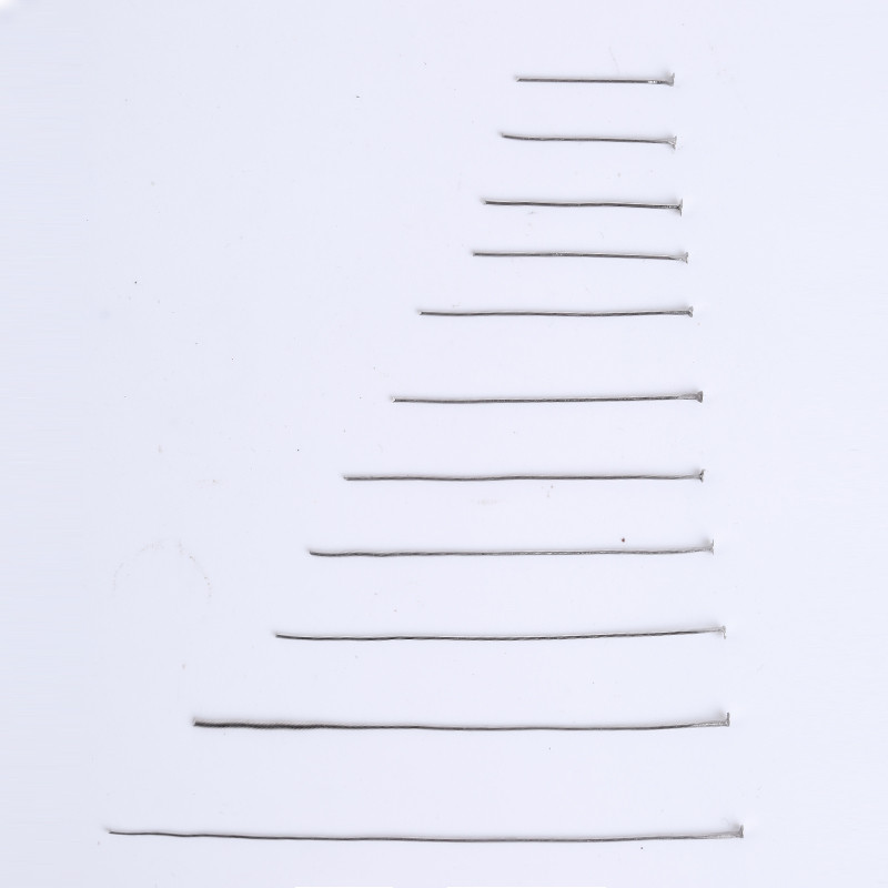 100 τμχ Χρυσό ασήμι από ανοξείδωτο ατσάλι επίπεδη κεφαλή καρφίτσες για νύχια DIY σκουλαρίκια Findings Needles Bead Headpins for Jewelry Making Supplies