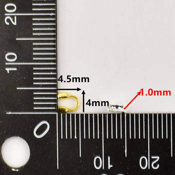 100 бр./лот 4,5x 4 mm Телени протектори Защитни предпазители Примки U-образен конектор Аксесоари за изработка на бижута Находки за бижута