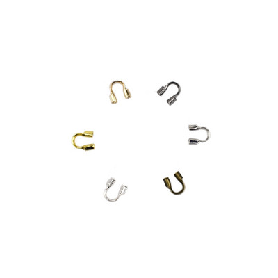 100 buc/lot 4.5x 4 mm Protectoare de sârmă Protecții de protecție Bucle Accesorii conector în formă de U pentru realizarea de bijuterii Constatări de bijuterii