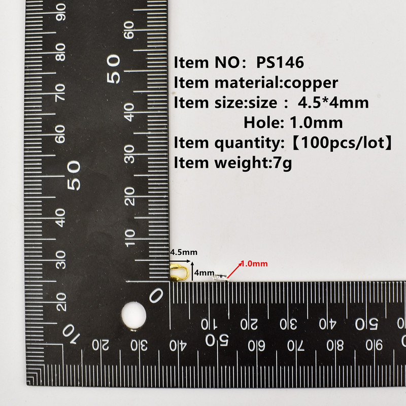 100 tk/partii 4,5x 4 mm traatkaitsed Kaitsmed Kaitsmed Aasad U-kujulised pistikud Aksessuaarid ehete jaoks Ehete tegemine