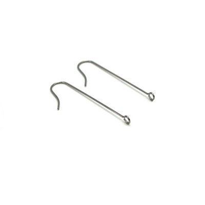 20db/tétel 316 Hipoallergén rozsdamentes acél egyszerű fülbevaló kampós kapcsok Füldrót barkács fülbevaló leletek ékszerkészítési kellékekhez