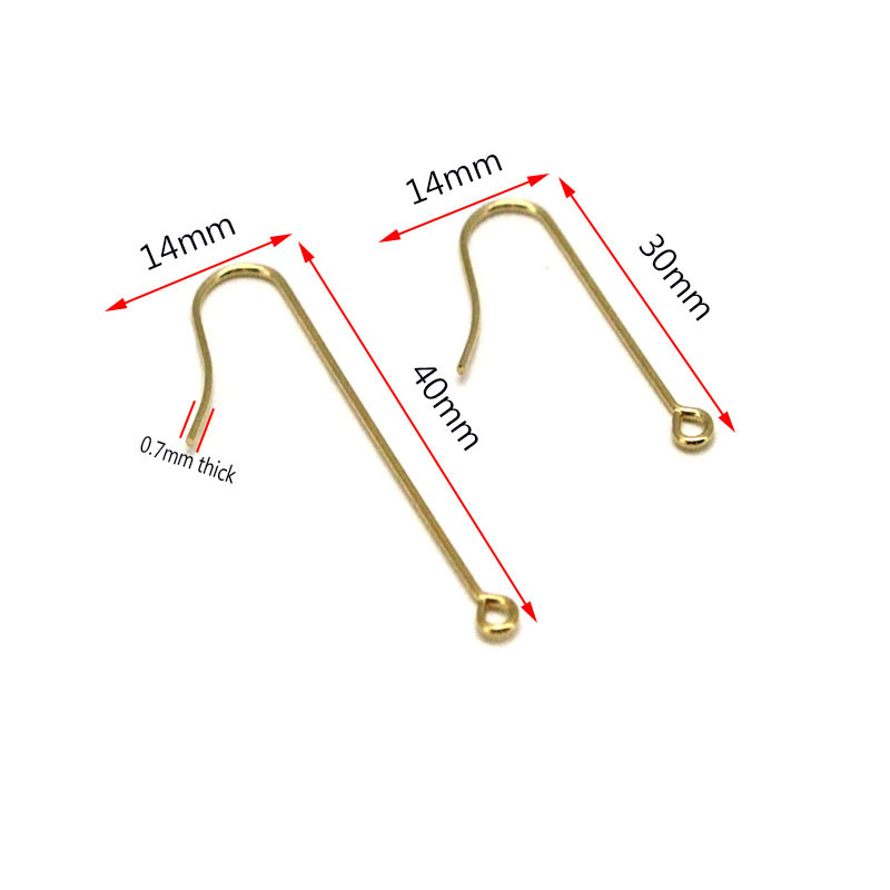 20db/tétel 316 Hipoallergén rozsdamentes acél egyszerű fülbevaló kampós kapcsok Füldrót barkács fülbevaló leletek ékszerkészítési kellékekhez