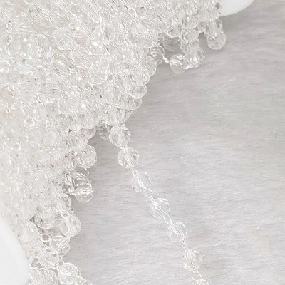 1 meeter/partii 4mm kristallklaasist lihvitud helmeskett Ehete valmistamise hulgimüük DIY käsitsi valmistatud kaelakee käevõru jalavõrude tarvikud