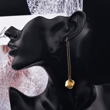 10 τμχ Χρυσή μακριά φούντα αλυσίδα από ανοξείδωτο ατσάλι Σκουλαρίκια σταγόνας Ear Line earring Chain Accessories For DIY Jewelry Making Findings