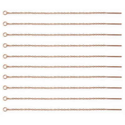 10kom zlatni dugi lanac s resicama Viseće naušnice od nehrđajućeg čelika Linija uha Lanac za naušnice Dodaci za DIY izradu nakita Nalazi