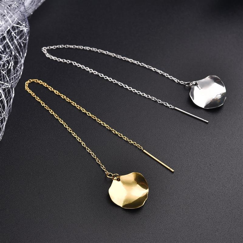 10kom zlatni dugi lanac s resicama Viseće naušnice od nehrđajućeg čelika Linija uha Lanac za naušnice Dodaci za DIY izradu nakita Nalazi