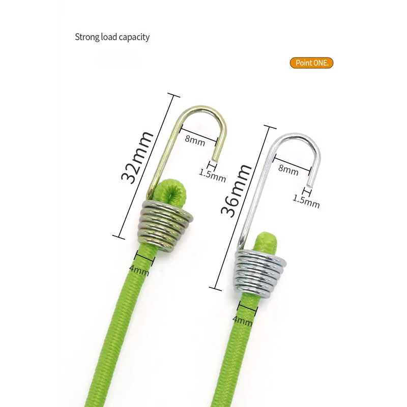 Heavy Duty Elastic Rope Elastic Bungee Cords Κορδόνι αποσκευών 25-30cm Tow Bungee Child Cycling Stretch Pull Strap Tow Fixed Rope