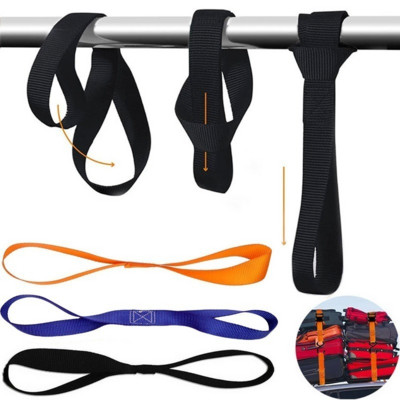 Car Motorcycle Packing Tie Downs Loop Strap Trunk Cargo Luggage Fixed Durable Mutipurpose Nylon Soft Straps