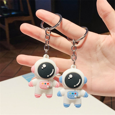 Anime Astronaut Kulcstartó Asztronaut PVC táska medáltartozékok Kiváló autókulcstartó díszek Aranyos kulcstartó ajándék nőknek