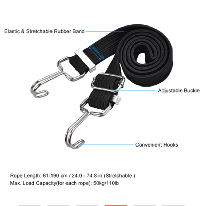 2M jalgrattapagasi köis Maastikujalgratta elastsed rihmad Juhtkonksud Tugev elastsus Mugav kaasas kanda välitingimustes kasutatavaid pingutusrihmasid