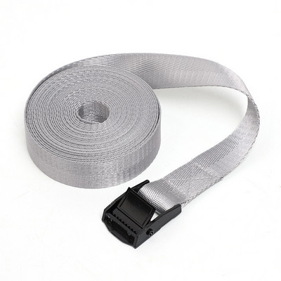 Ιμάντες φορτίου με 5 μέτρα πόρπη για μοτοσικλέτα αυτοκινήτου με μεταλλικό σχοινί ρυμούλκησης ισχυρή ζώνη καστάνιας για τσάντα αποσκευών