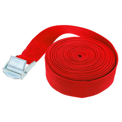 Ισχυρή ζώνη με καστάνια, 5m x 25 χιλιοστά, ιμάντα αποσκευών, δέσιμο σχοινιού αυτοκινήτου, με μεταλλική πόρπη με σχοινί