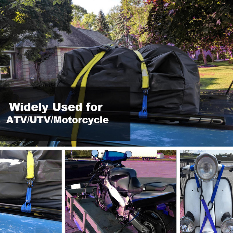 Ιμάντες δεσίματος μοτοσυκλέτας Soft Loop Μοτοσικλέτα 13x1 ιντσών Προσωπική διακόσμηση εξωτερικού χώρου για ρυμούλκηση φορτίου ATV UTV