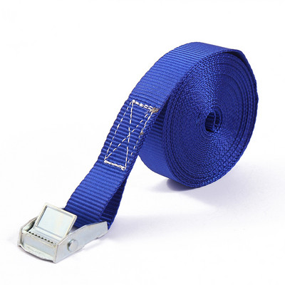 1 τεμ. Ιμάντες φορτίου με ζώνη 2M με πόρπη για ποδήλατο μοτοσικλέτας αυτοκινήτου με μεταλλική πόρπη για ρυμούλκηση σχοινί αποσκευών με ισχυρή καστάνια ζώνη αποσκευών