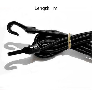 1m/1,5m/2m Heavy Duty Elastic Bungee Shock Strap Stretch Πλαστικό άγκιστρο Σκηνή αποσκευών αυτοκινήτου Καγιάκ Βάρκα Κανό Ποδήλατα Σχοινάκι