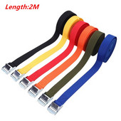 2M kopča Remen za vezivanje Cargo trake za automobil Motocikl Bicikl Torba za prtljagu s metalnom kopčom Uže za vuču Snažan remen s čegrtaljkom