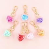 Creative Rose Eternal Flower Μπρελόκ μόδας Charm Lover Τσάντα Κρεμαστό δώρο για την ημέρα του Αγίου Βαλεντίνου Ζευγάρι Sweet Love Keyring