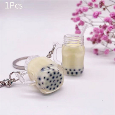 Simulatsioon Bubble Teetassi võtmehoidja Väike Boba Piima Teetass Võtmehoidja Kawaii Koolikoti ripats Tüdrukule Armsad Võtmetarvikud Kingitused