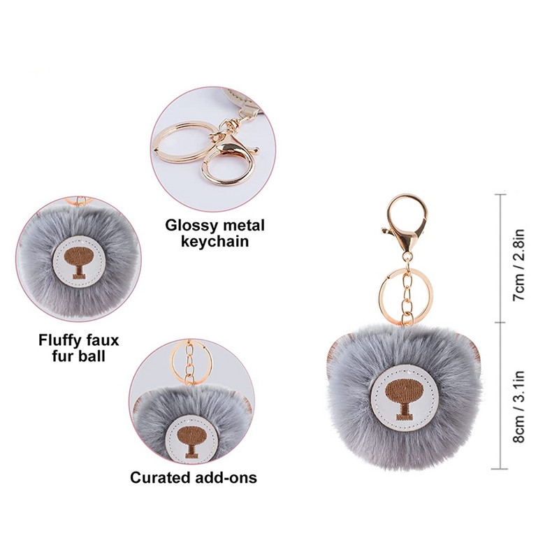 Armas karu võtmehoidja villapall Pu materjalist karvapalli ripats imitatsioon Rex jänes pompon Kaisukaru koolikoti tarvikud kingitus