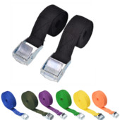 2.5mx25mm frânghie de tensionare a mașinii Cureaua de legare cu clichet puternică Geanta de bagaje pentru mașină Curea de ancorare pentru încărcătură Aliaj de zinc Nailon de zinc 8 culori