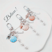 Armas pärlikarp võtmehoidja ripats Mood võlu metallist ehted Aksessuaarid Naiste kott Ornament võtmehoidja väike kingitus