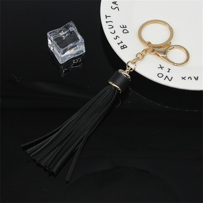 Fashion Charm Χρώμα μπρελόκ Δερμάτινο μπρελόκ με φούντα Αξεσουάρ κοσμημάτων Όμορφο εκλεκτό στολίδι με φούντα δώρο για γυναίκες