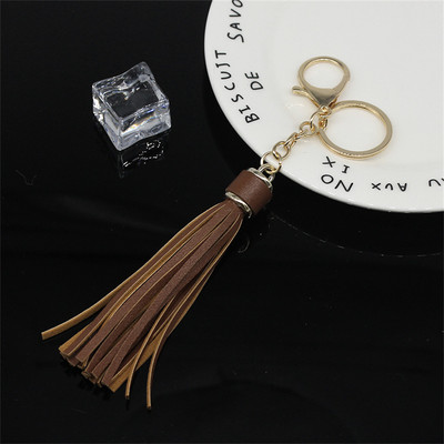 Fashion Charm Χρώμα μπρελόκ Δερμάτινο μπρελόκ με φούντα Αξεσουάρ κοσμημάτων Όμορφο εκλεκτό στολίδι με φούντα δώρο για γυναίκες